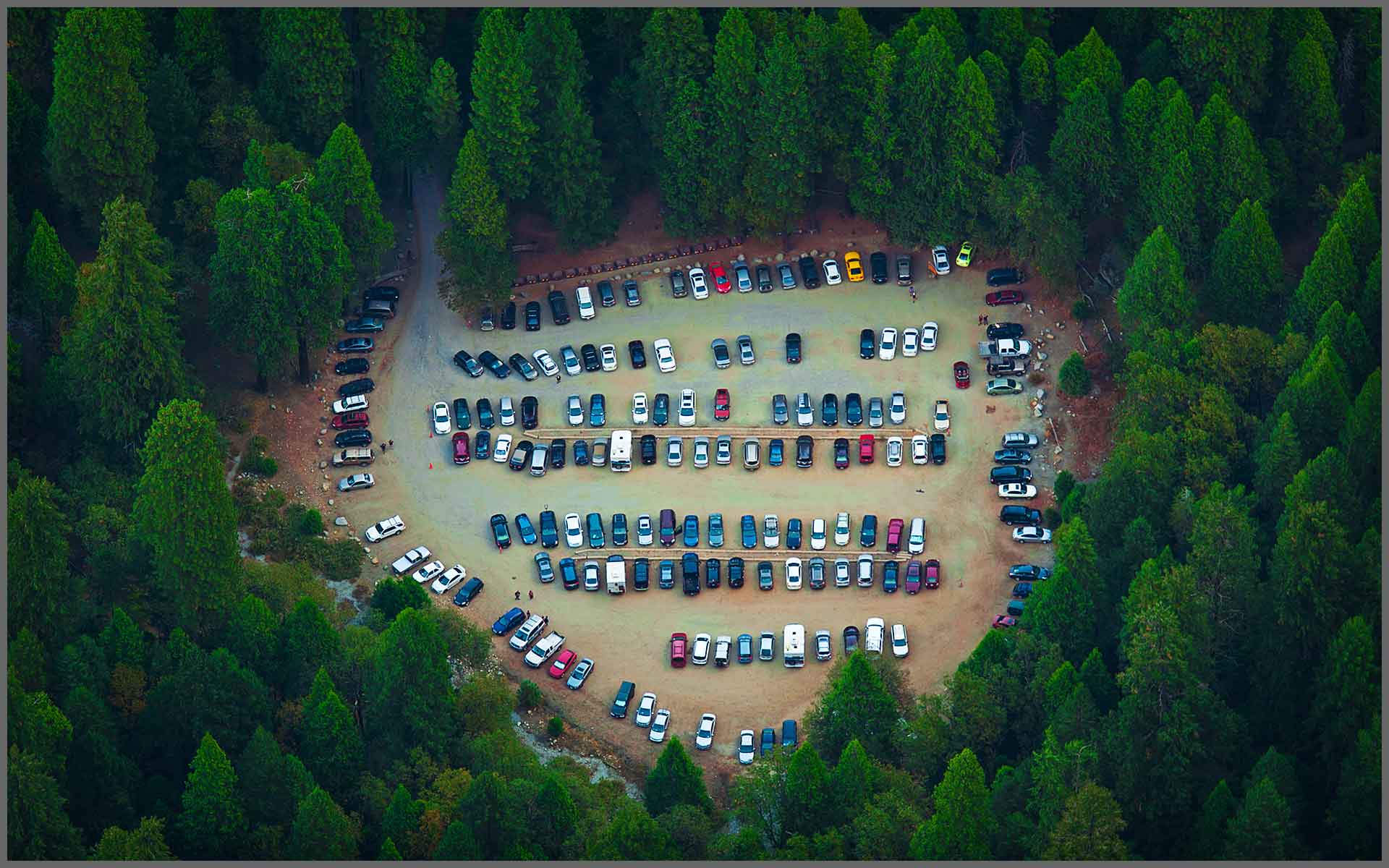 Yosemite Valley Parking Lot